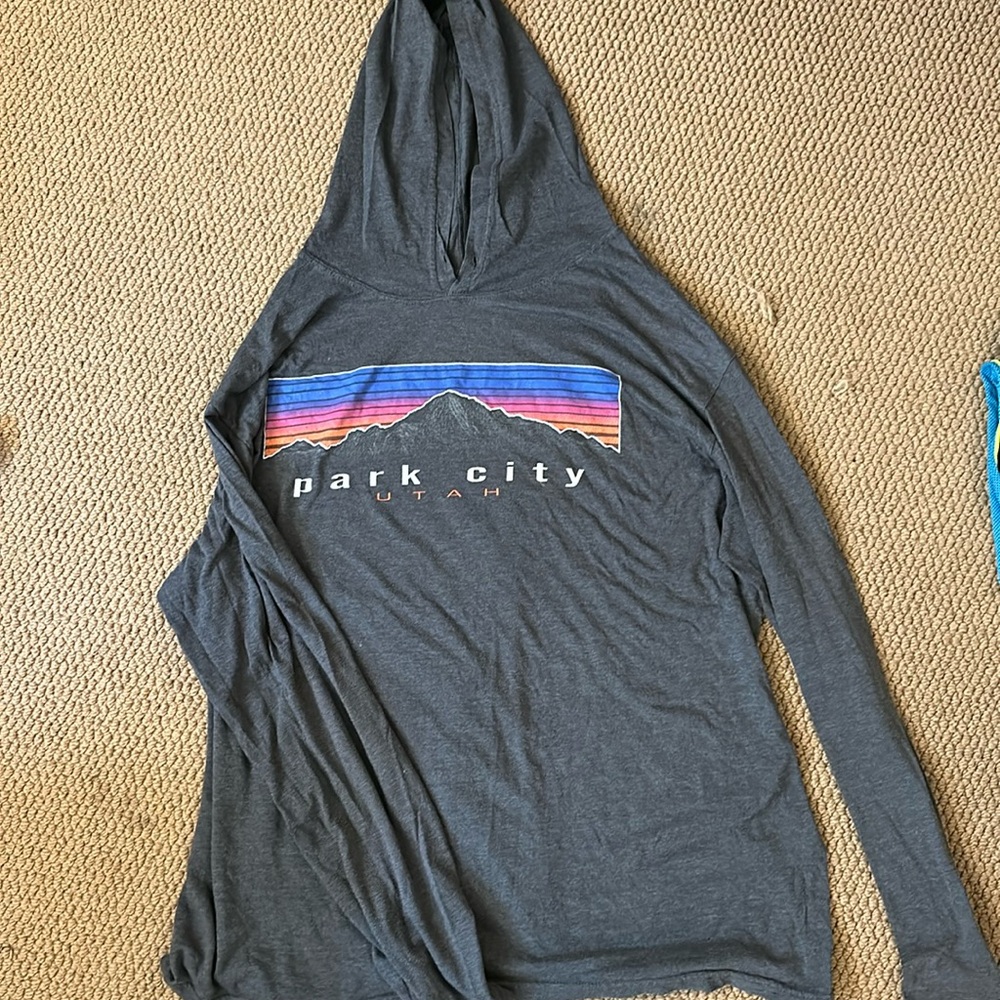 Park City hooded long sleeve shirt